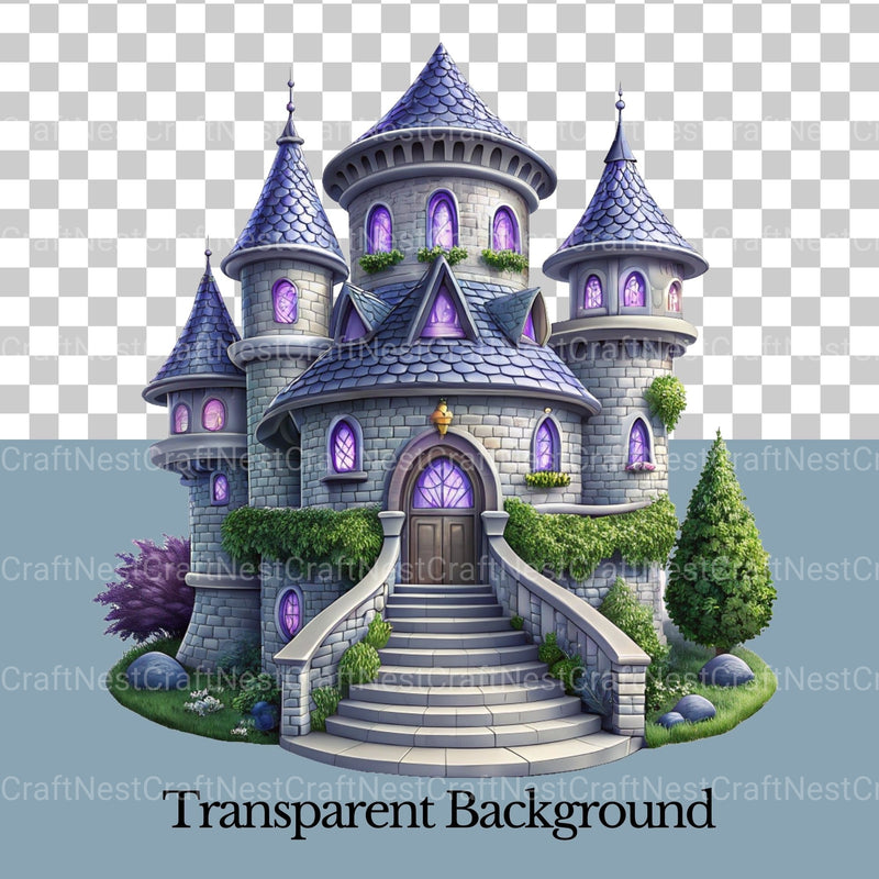 Castles Stone Clipart Bundle - CraftNest - Digital Crafting and Art