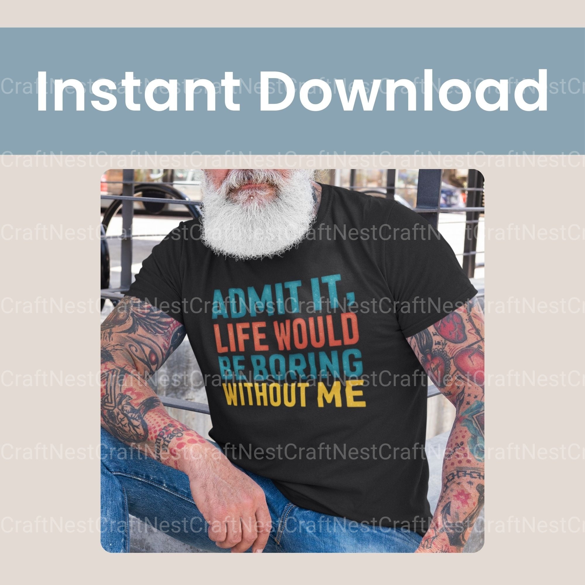 Admit It Life Would Be Boring Without Me Clipart Bundle - CraftNest - Digital Crafting and Art