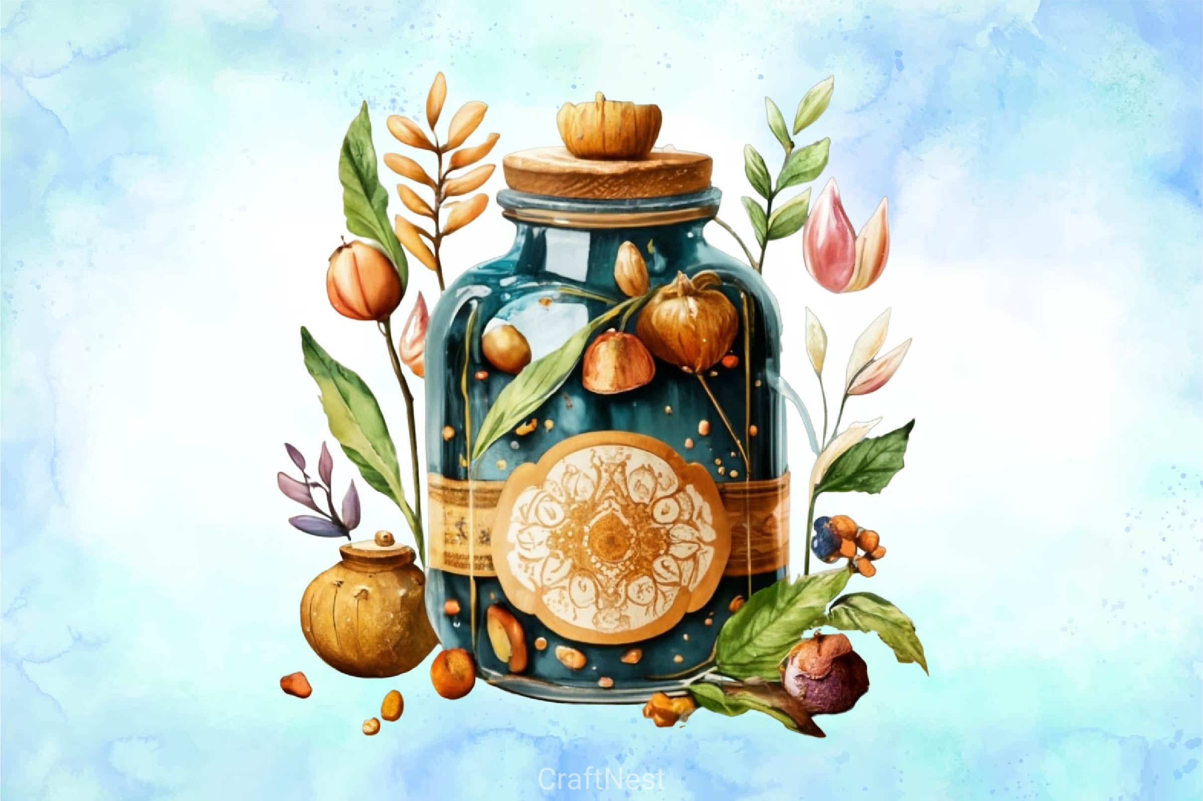 Magical Glass Jar Clipart Bundle - CraftNest - Digital Crafting and Art