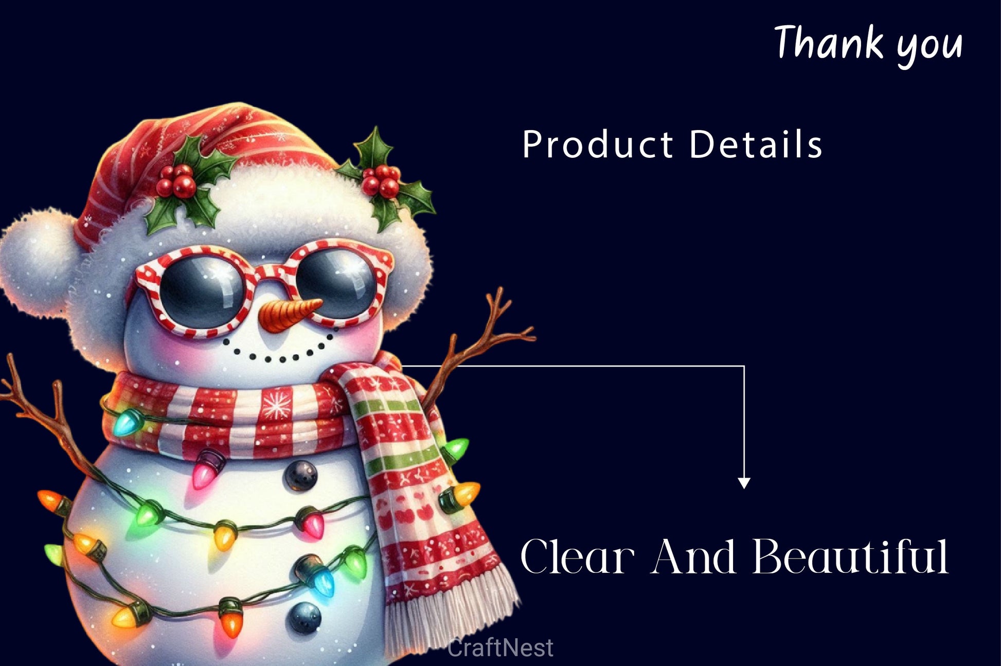 Christmas Snowman Clipart Bundle 3 - CraftNest - Digital Crafting and Art