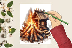 Bonfire Camping Clipart Bundle - CraftNest - Digital Crafting and Art
