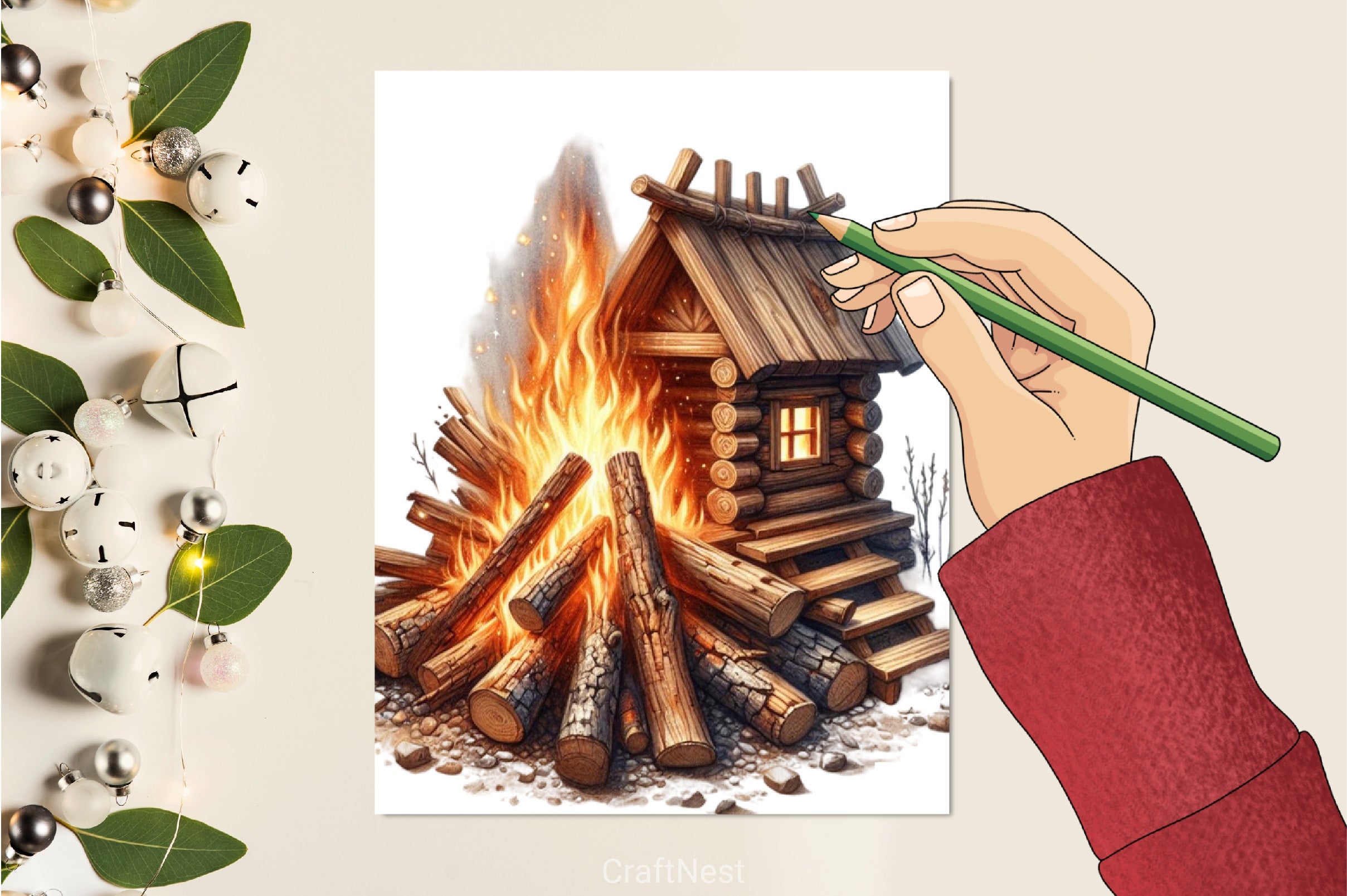 Bonfire Camping Clipart Bundle - CraftNest - Digital Crafting and Art