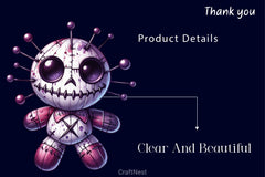 Halloween Gothic Voodoo Doll Clipart Bundle 5 - CraftNest - Digital Crafting and Art