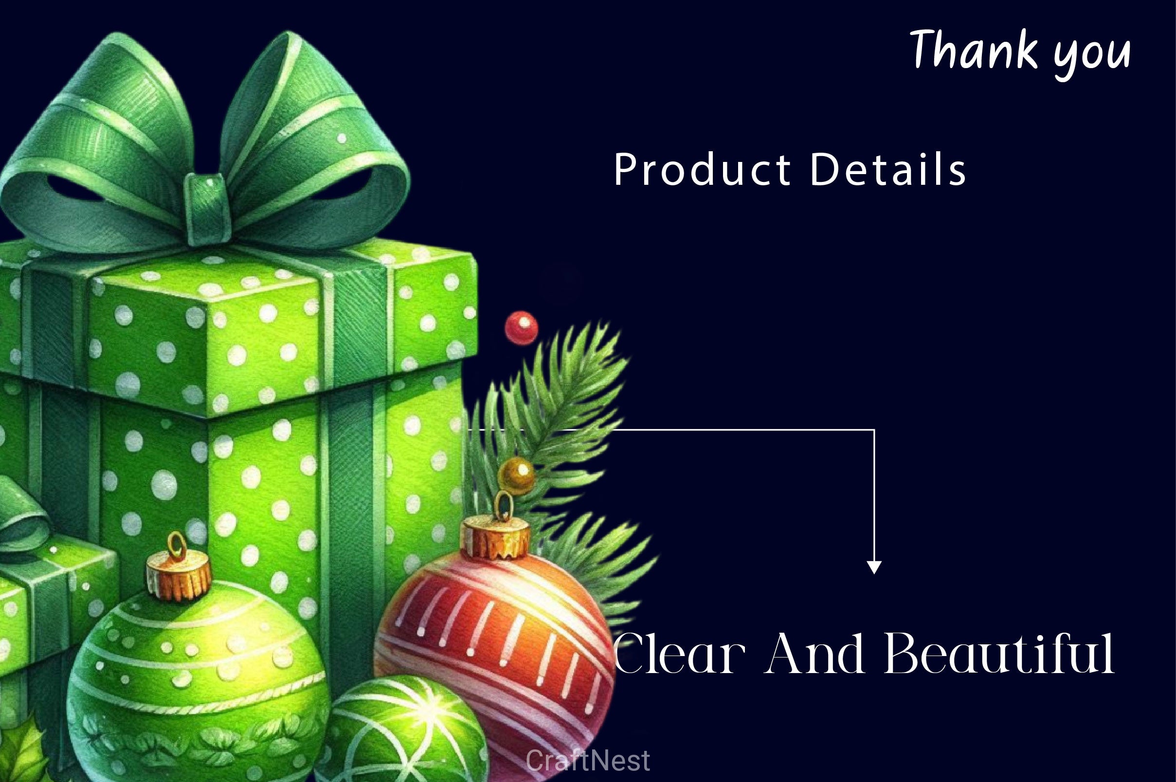 Green Christmas Clipart Bundle 5 - CraftNest - Digital Crafting and Art