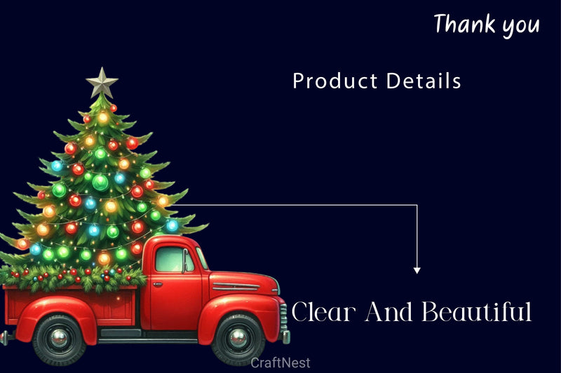 Christmas Truck Clipart Bundle 2 - CraftNest - Digital Crafting and Art