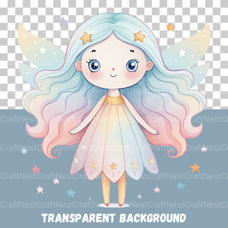 Whimsical Girls Clipart Bundle - CraftNest - Digital Crafting and Art