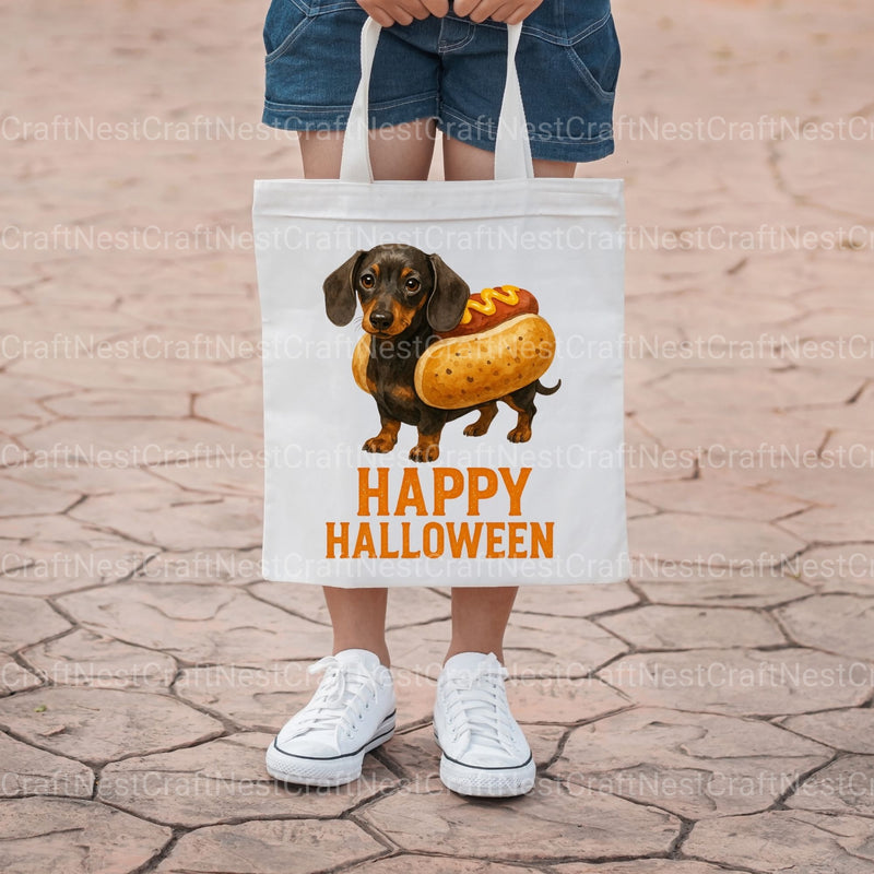 Dachshund Hotdog Mustard Halloween Clipart Bundle - CraftNest - Digital Crafting and Art