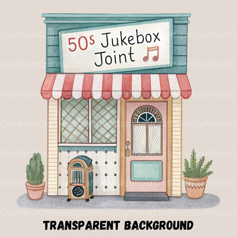 Village Shops Clipart Bundle - CraftNest - Digital Crafting and Art