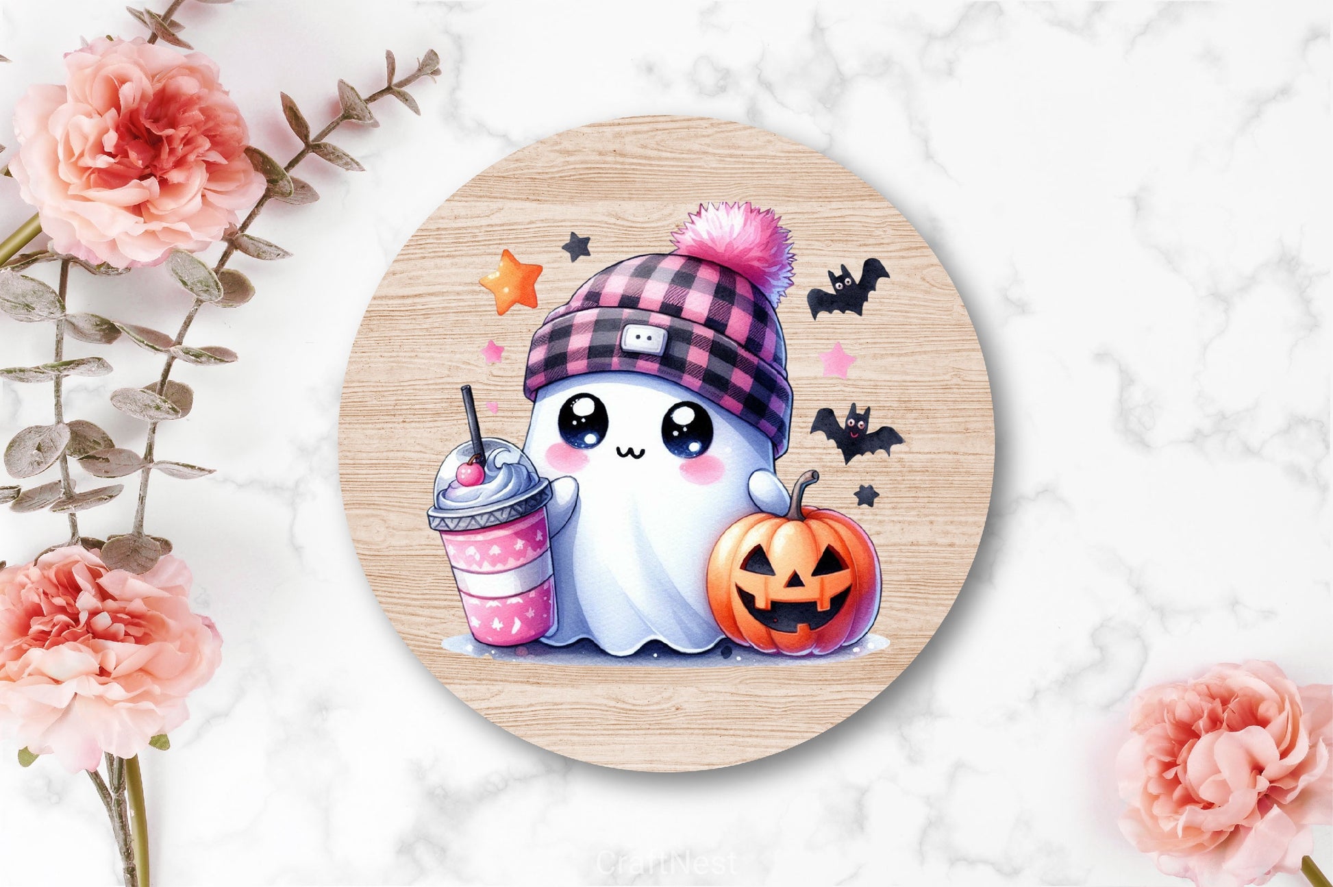 Cute Ghost Cute Halloween Clipart Bundle 23 - CraftNest - Digital Crafting and Art