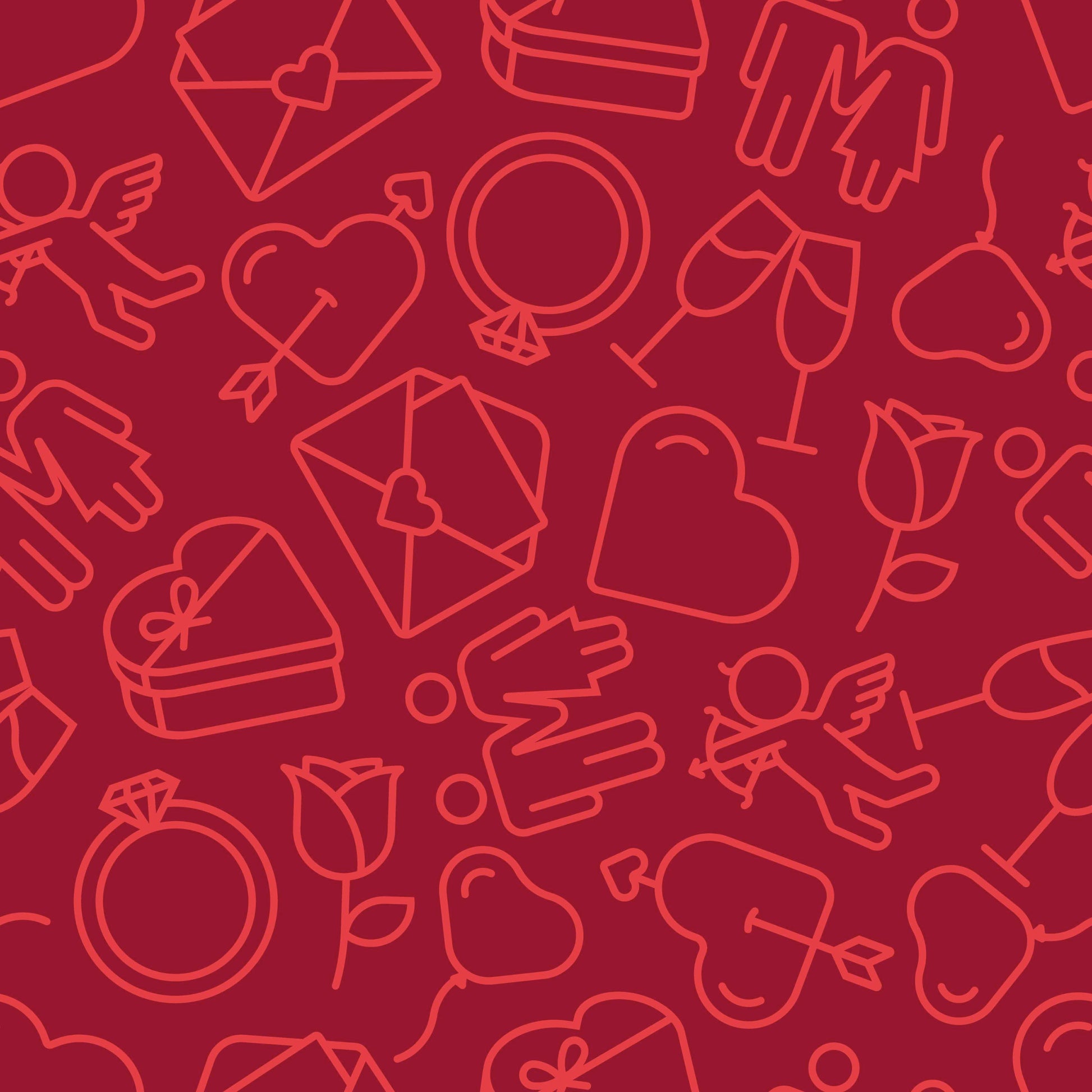 Valentine Seamless Digital Paper 3 - CraftNest - Digital Crafting and Art