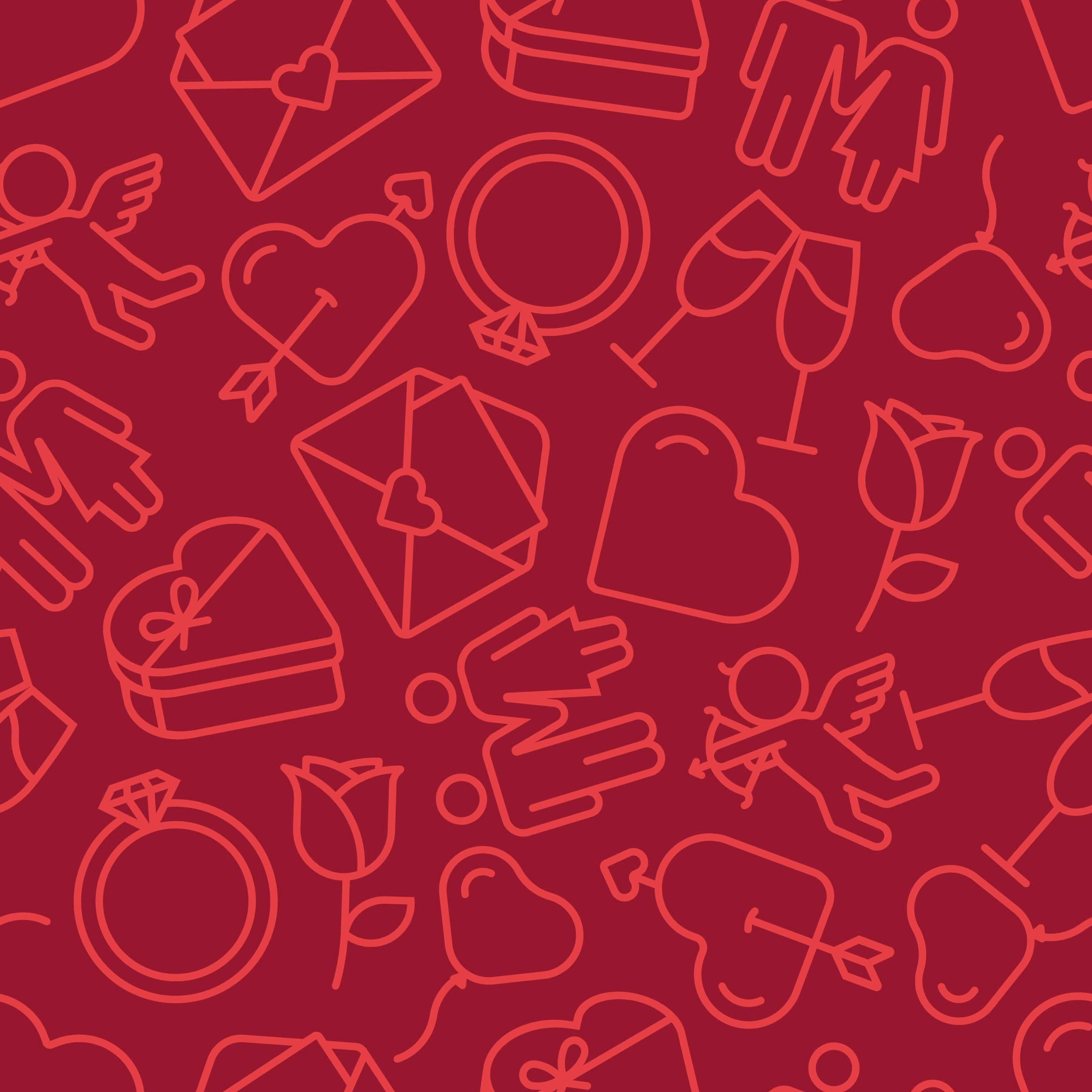 Valentine Seamless Digital Paper 3 - CraftNest - Digital Crafting and Art