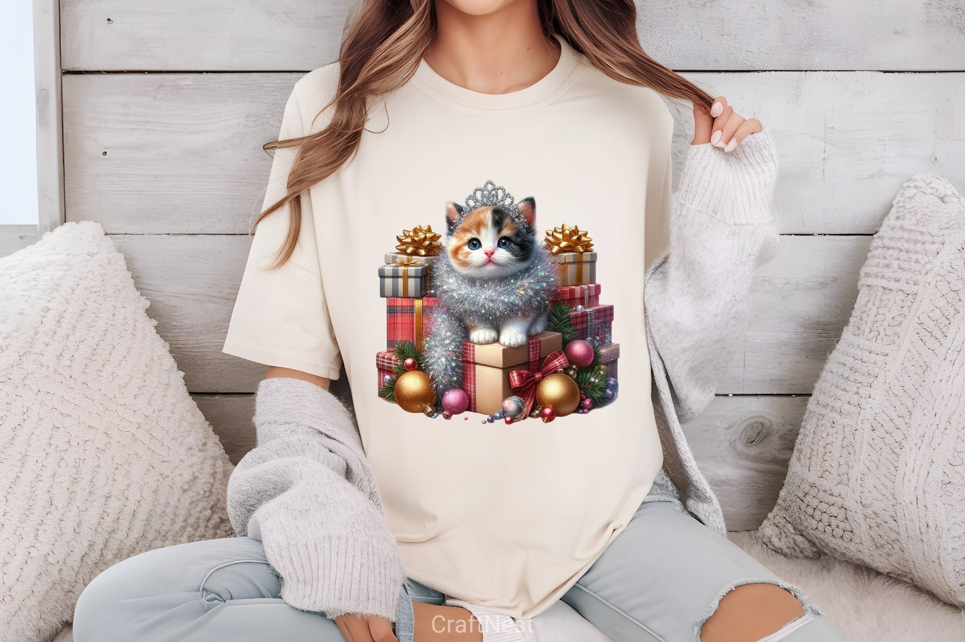 Christmas Kitten Clipart Bundle - CraftNest - Digital Crafting and Art