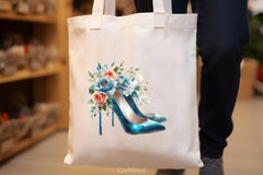 Vintage Floral Heels Clipart Bundle - CraftNest - Digital Crafting and Art