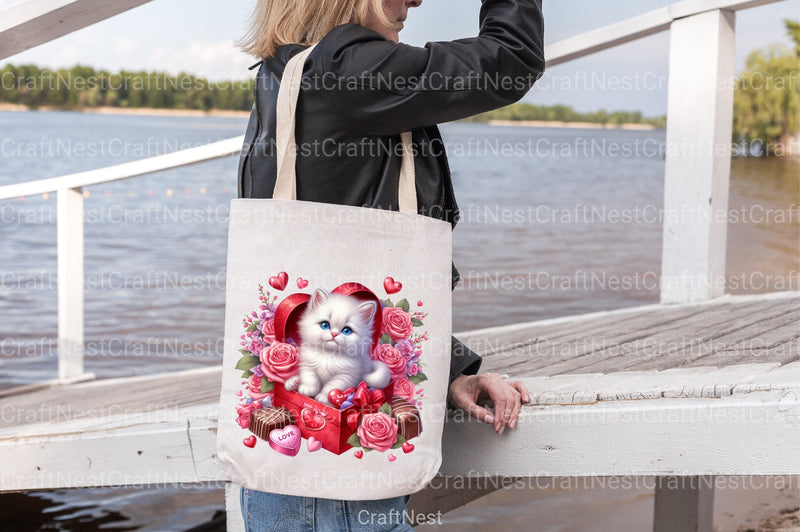 Cute Kittens & Cats Valentine's Day Clipart Bundle - CraftNest - Digital Crafting and Art