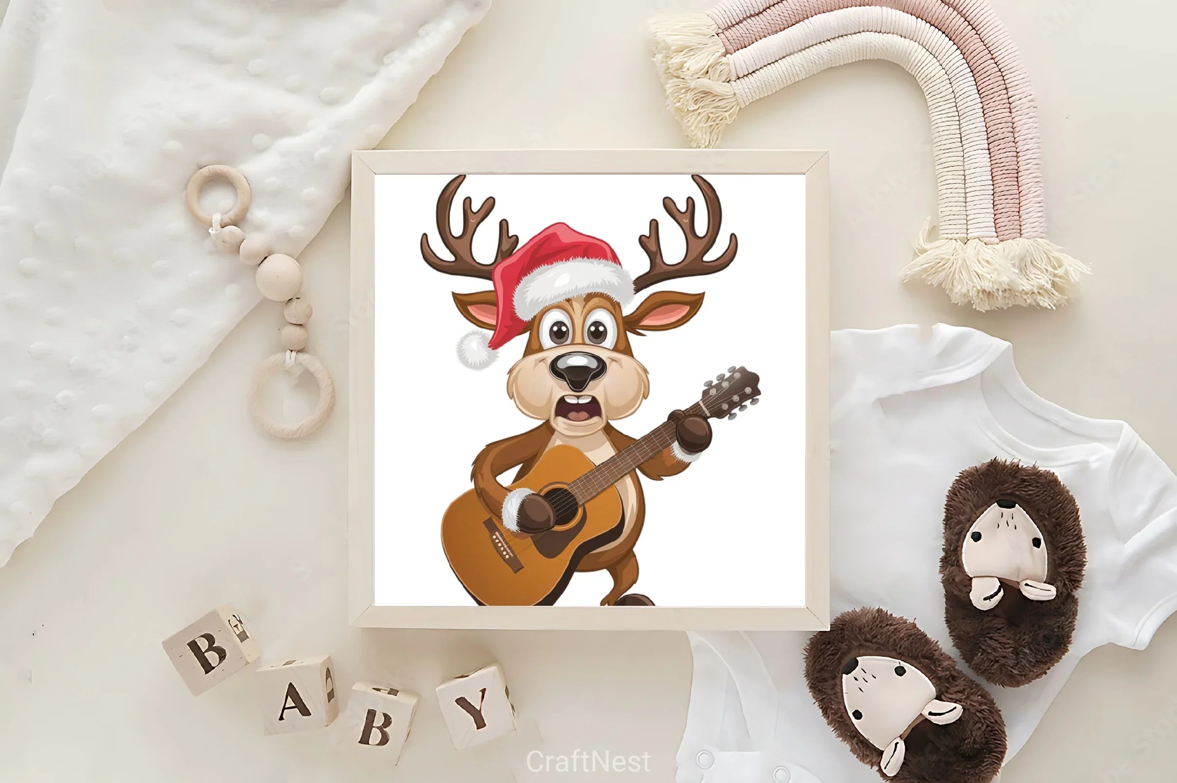 Christmas Reindeer Clipart Bundle 3 - CraftNest - Digital Crafting and Art