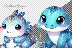 Glitter Komodo Clipart Bundle - CraftNest - Digital Crafting and Art