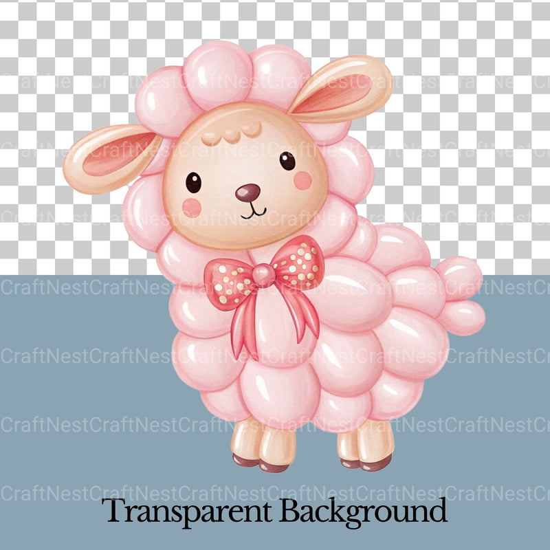 Balloon Animals Coquette Clipart Bundle - CraftNest - Digital Crafting and Art