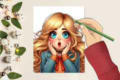 Surprise Girl Clipart Bundle - CraftNest - Digital Crafting and Art