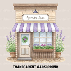 Village Shops Spring Clipart Bundle - CraftNest - Digital Crafting and Art