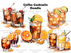 Coffee Cocktails Clipart - CraftNest