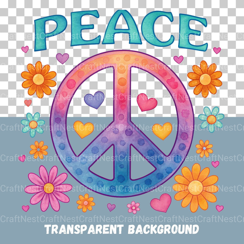 Peace Signs Clipart Bundle - CraftNest - Digital Crafting and Art