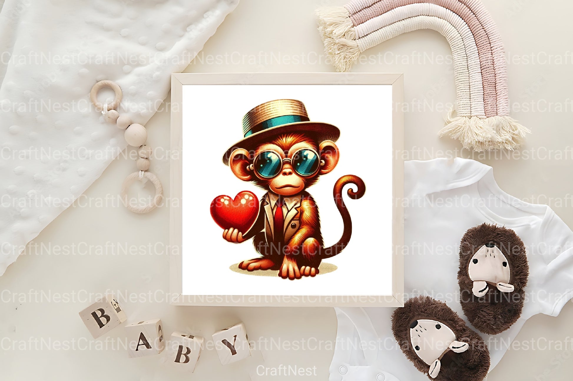 Valentine Animals Clipart Bundle 9 - CraftNest - Digital Crafting and Art