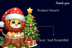 Cute Christmas Lion Clipart Bundle - CraftNest - Digital Crafting and Art