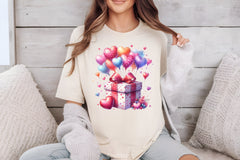 Valentine Gift Box Balloons Clipart Bundle - CraftNest - Digital Crafting and Art