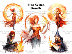 Fire Witches Clipart - CraftNest