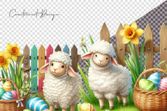 Easter Sheep Clipart Bundle 1 - CraftNest - Digital Crafting and Art