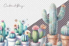 Cactus Clipart Bundle - CraftNest - Digital Crafting and Art