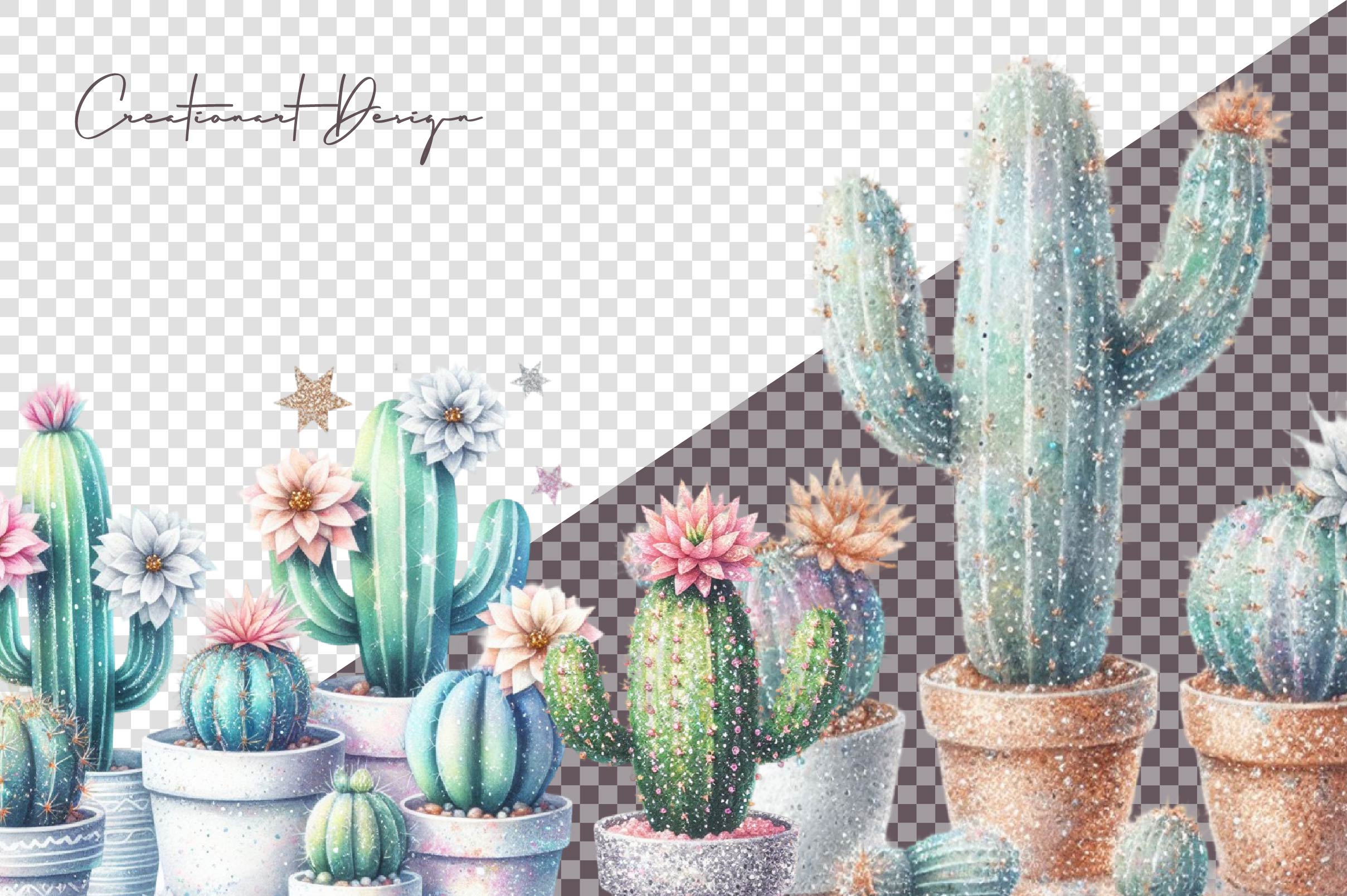 Cactus Clipart Bundle - CraftNest - Digital Crafting and Art