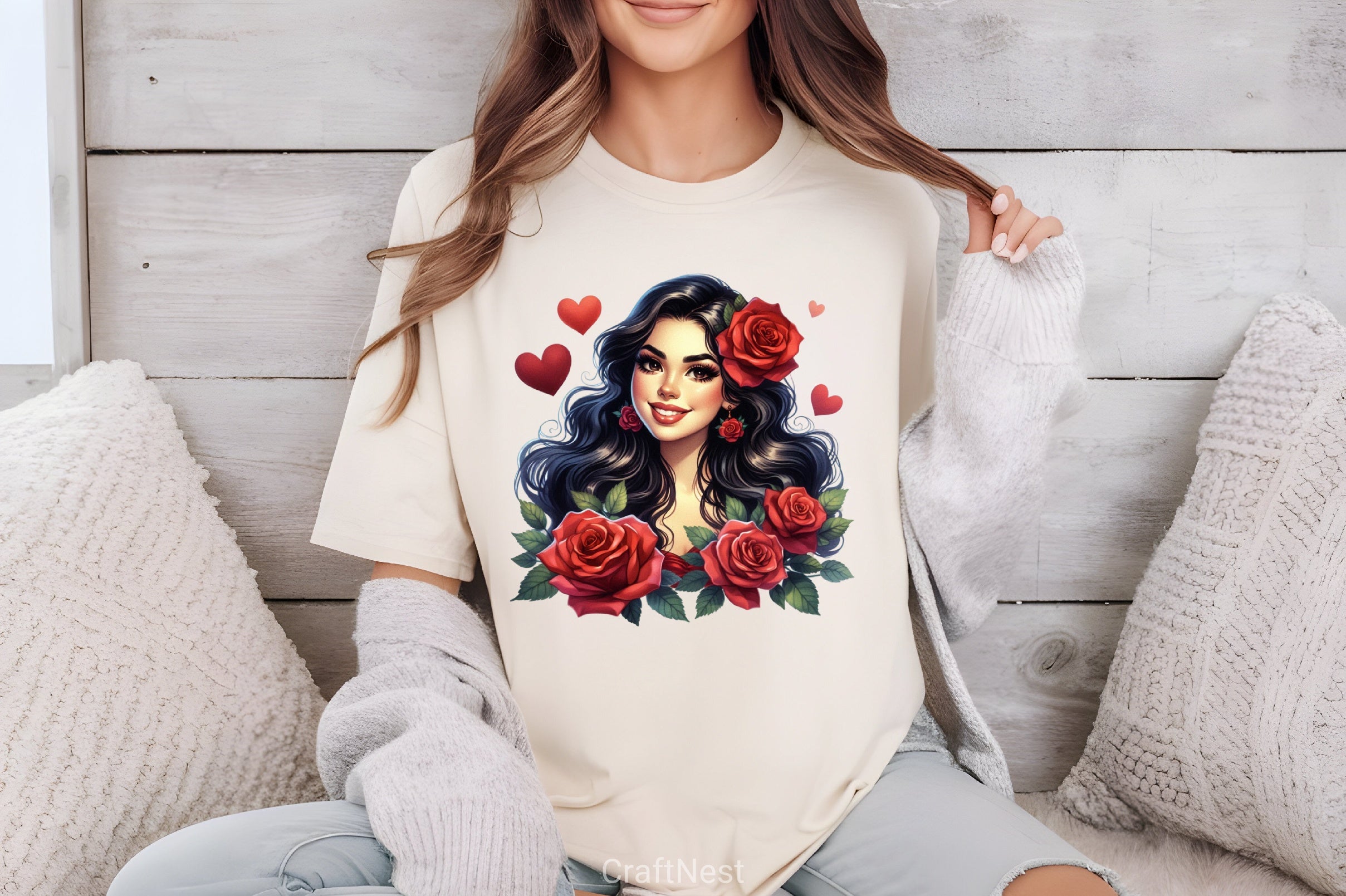 Valentine's Day Girl Clipart Bundle 4 - CraftNest - Digital Crafting and Art