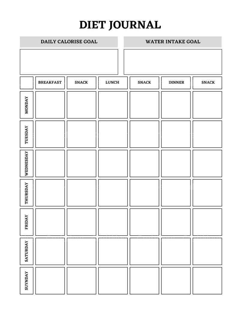 Customizable Fitness Planner Canva Template - CraftNest - Digital Crafting and Art