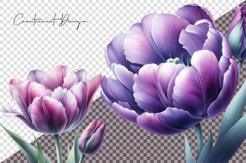 Tulips Clipart Bundle - CraftNest - Digital Crafting and Art
