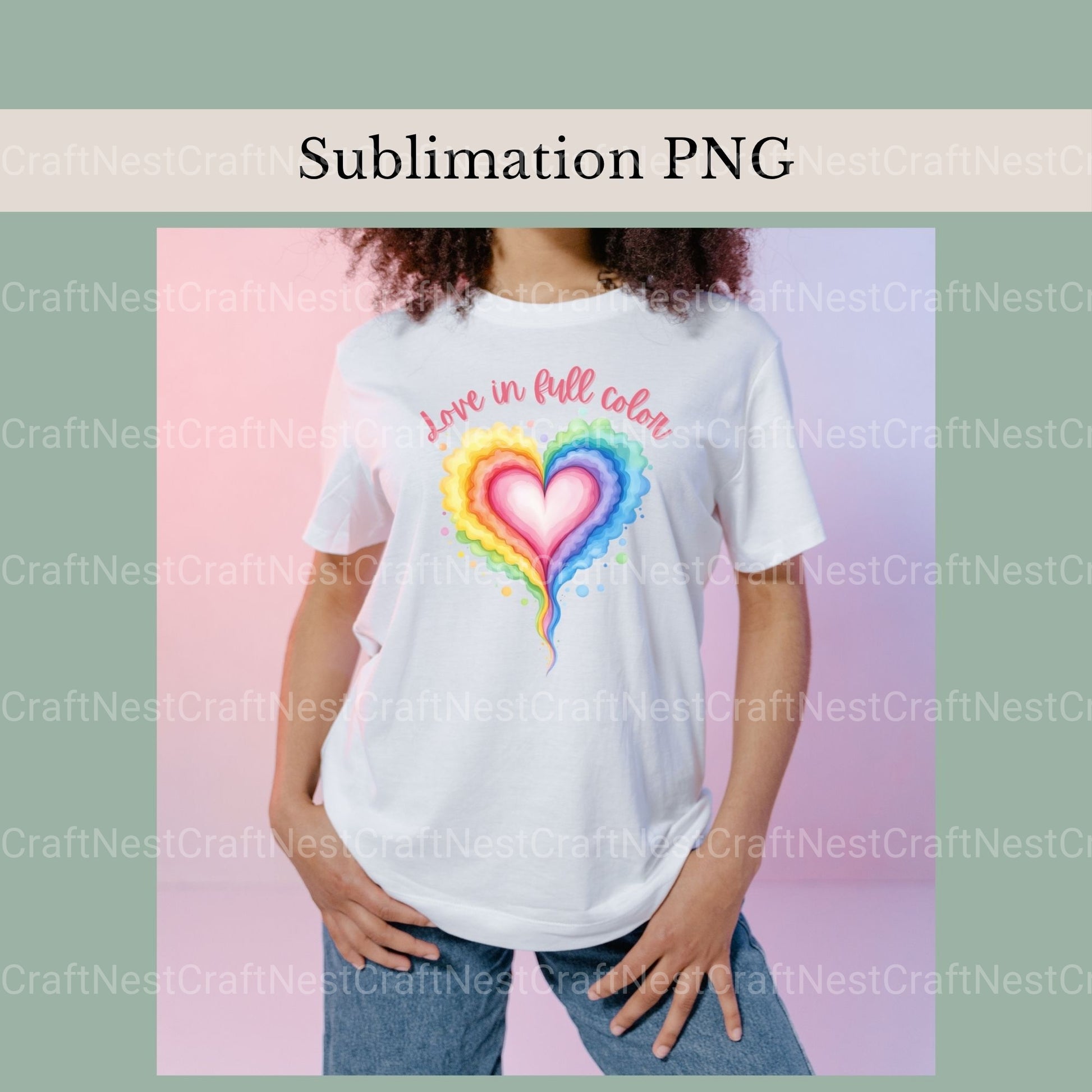 Love In Full Color Shirt Design Clipart Bundle - CraftNest - Digital Crafting and Art