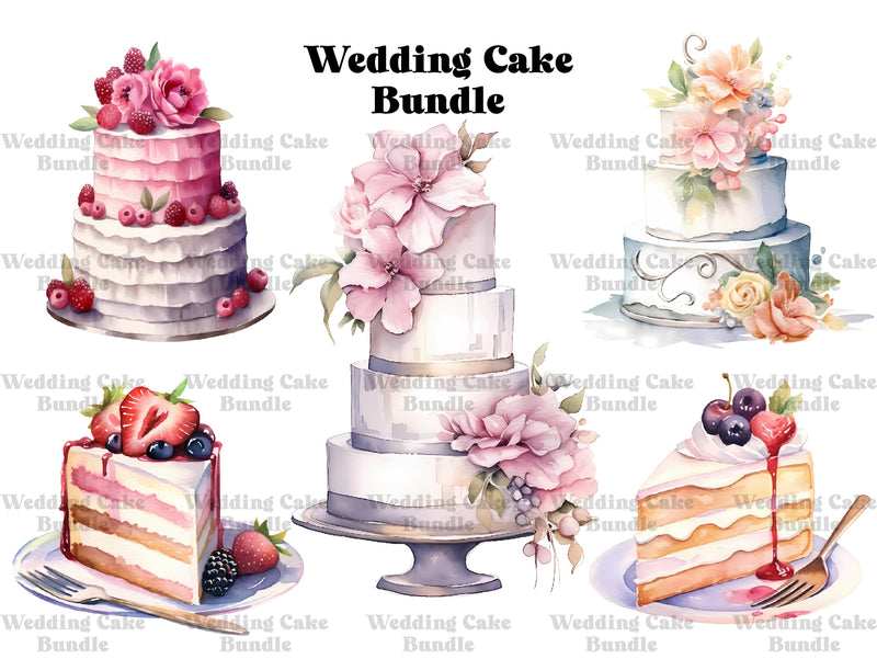 Wedding Cake Clipart - CraftNest