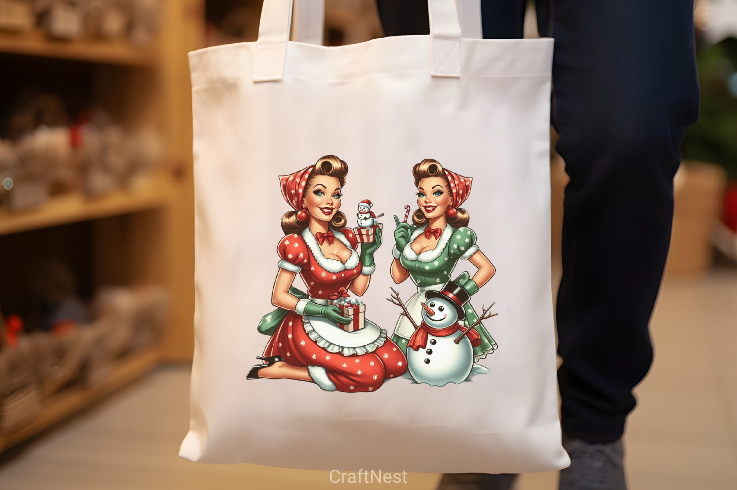 Christmas Housewife Clipart Bundle - CraftNest - Digital Crafting and Art