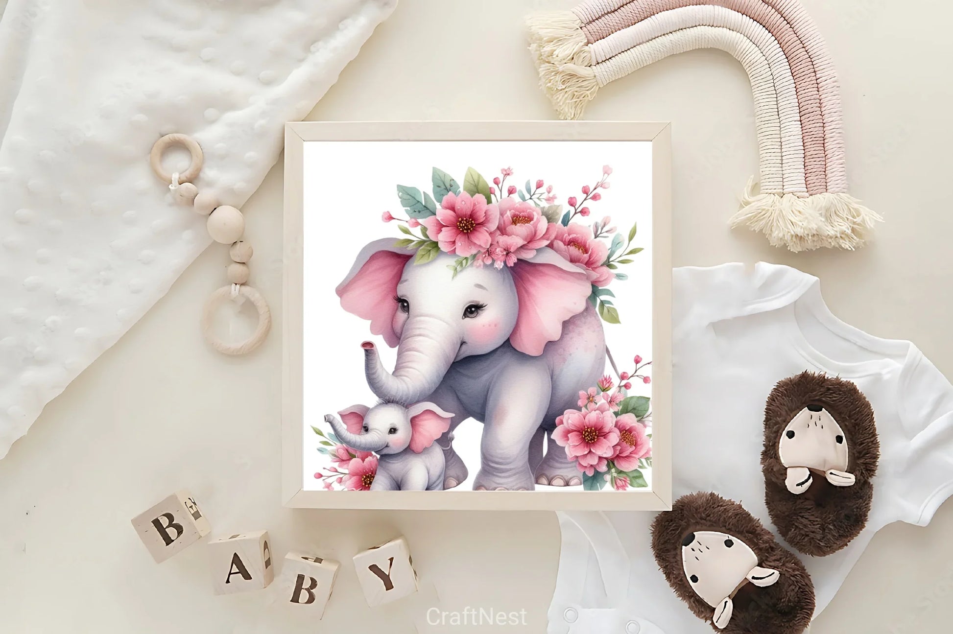 Mother's Day Elephant Clipart Bundle - CraftNest - Digital Crafting and Art