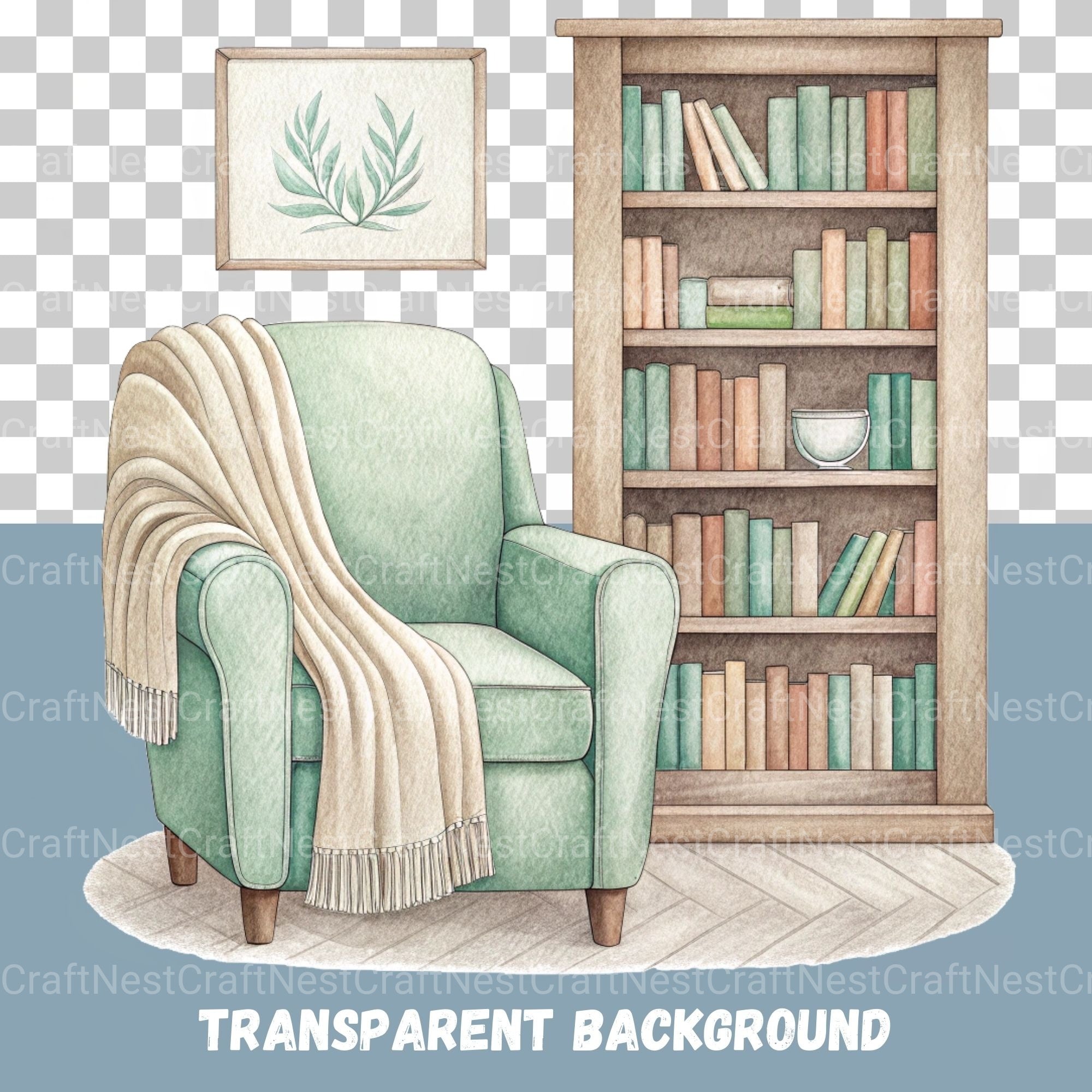 Reading Book Nooks Clipart Bundle - CraftNest - Digital Crafting and Art