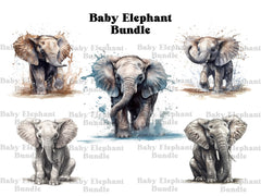 Baby Elephant Clipart - CraftNest