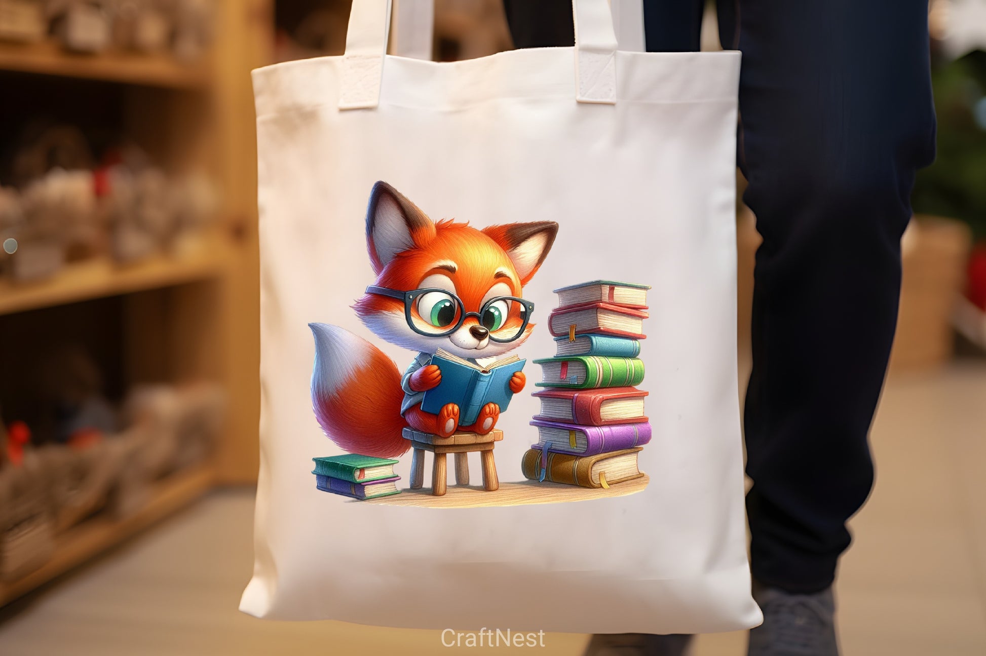 Cute Fox Reading Clipart Bundle - CraftNest - Digital Crafting and Art