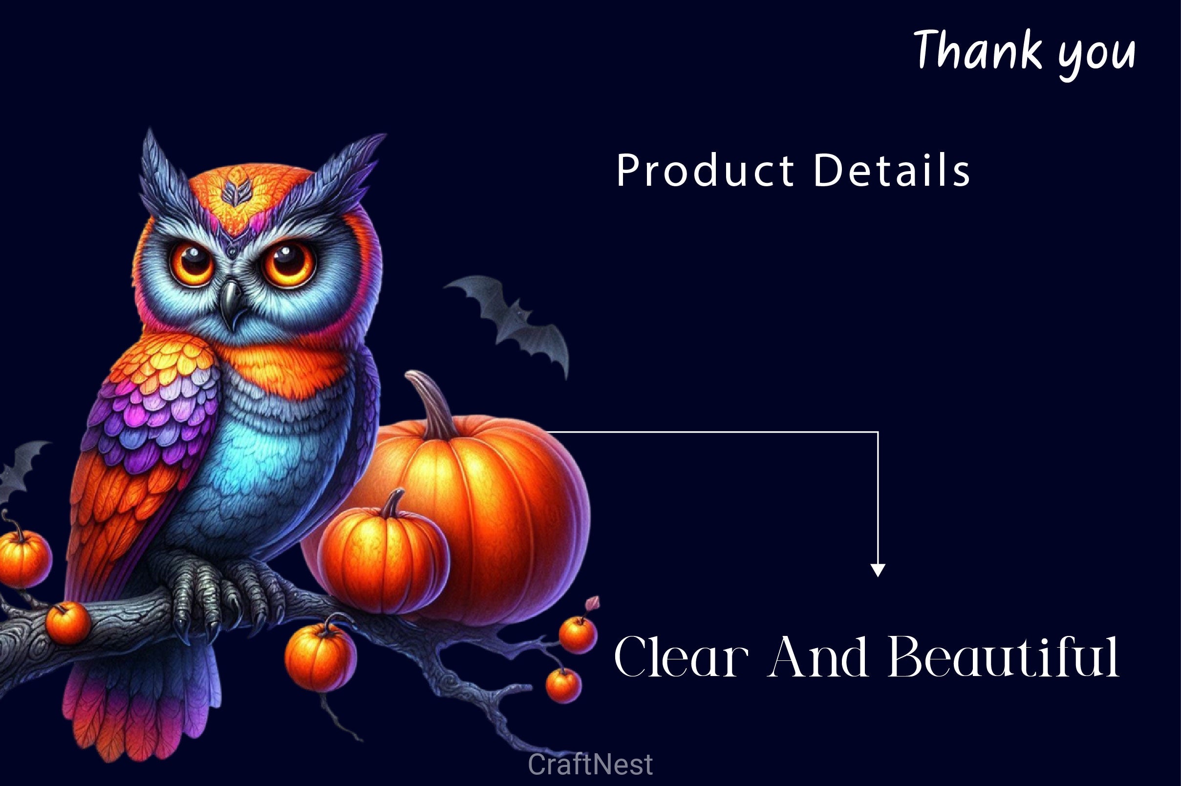 Halloween Owl Gothic Owl Clipart Bundle - CraftNest - Digital Crafting and Art