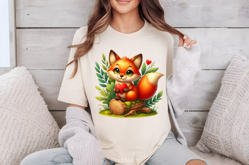 Valentine Foxes Clipart Bundle - CraftNest - Digital Crafting and Art