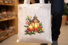 Christmas Candles & Lantern Clipart Bundle - CraftNest - Digital Crafting and Art