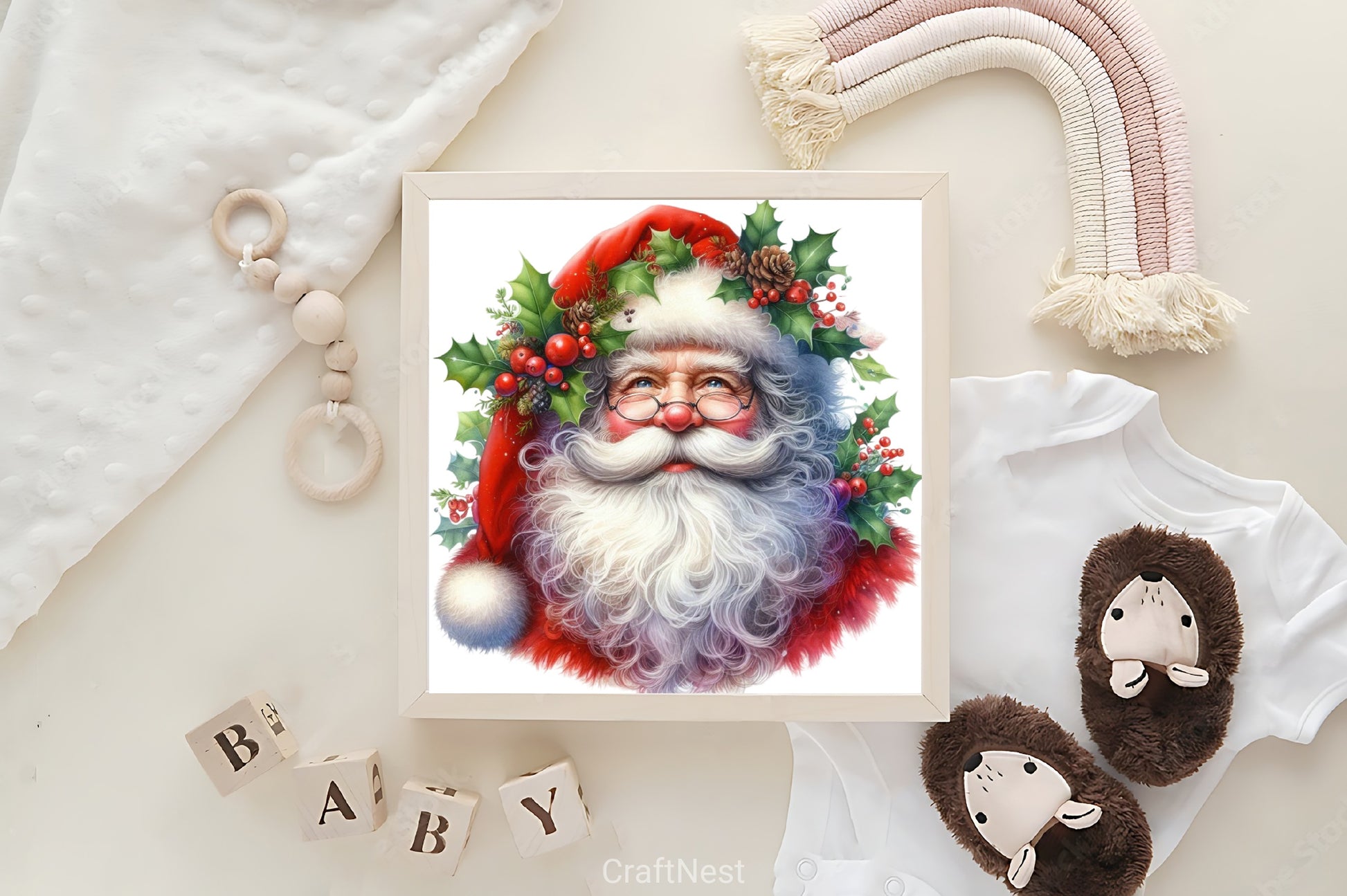 Santa Claus Christmas Clipart Bundle - CraftNest - Digital Crafting and Art