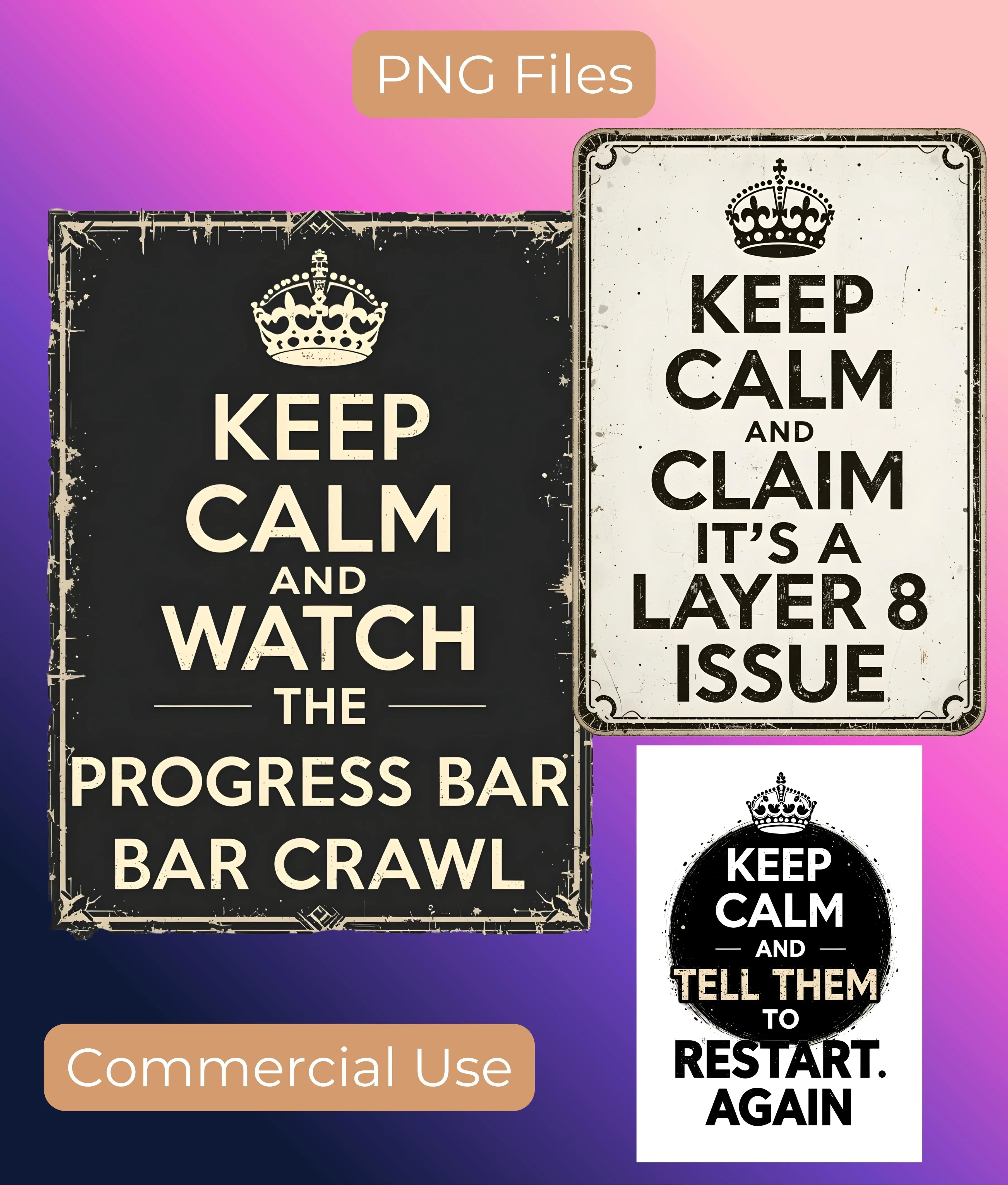 IT Wall Art Clipart Bundle - CraftNest - Digital Crafting and Art