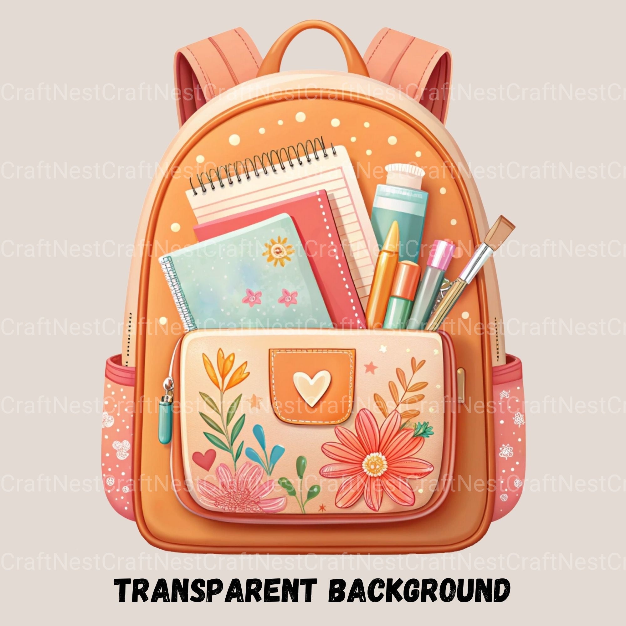 School Backpacks Clipart Bundle - CraftNest - Digital Crafting and Art