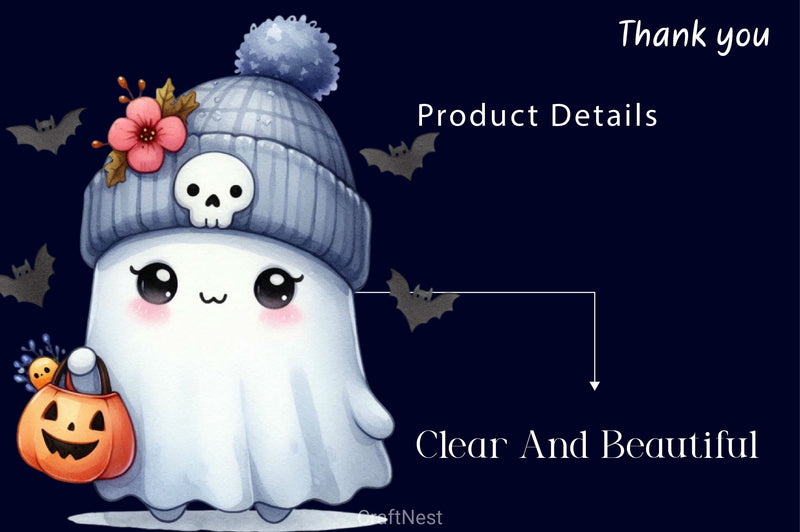 Funny Halloween Ghost Clipart Bundle 2 - CraftNest - Digital Crafting and Art