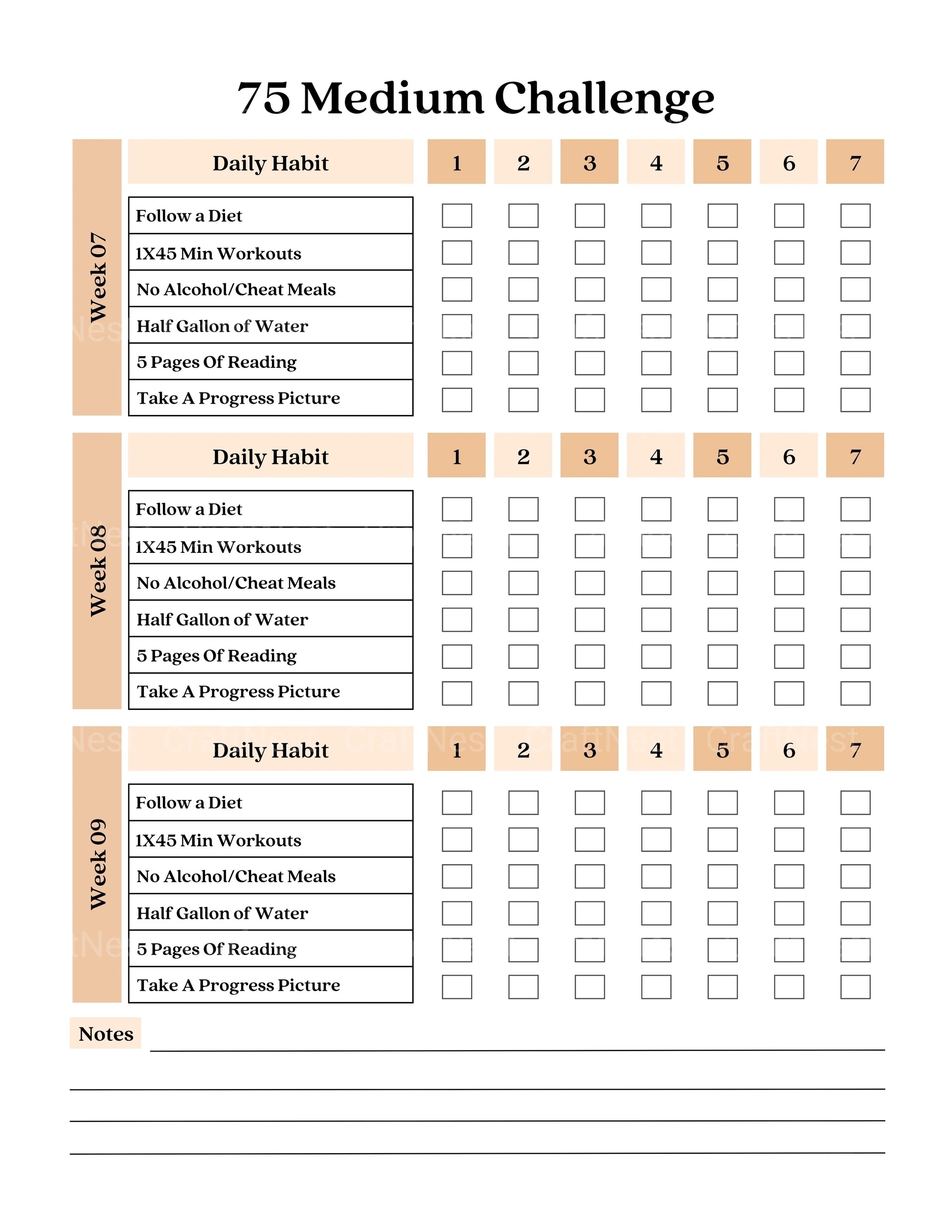 Medium Challenge Tracker: Stay Organized and Motivated - CraftNest - Digital Crafting and Art